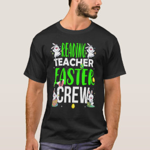 Reading Teacher Easter Crew  Matching Costume T-Shirt