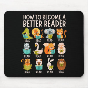 Reading Teacher How To Become A Better Reader Book Mouse Pad