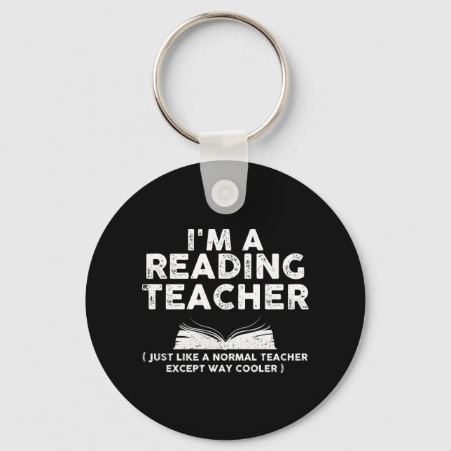 Reading Teacher - I'm A Reading Teacher Key Ring (Front)