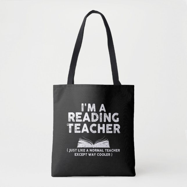 Reading Teacher - I'm A Reading Teacher Tote Bag (Front)