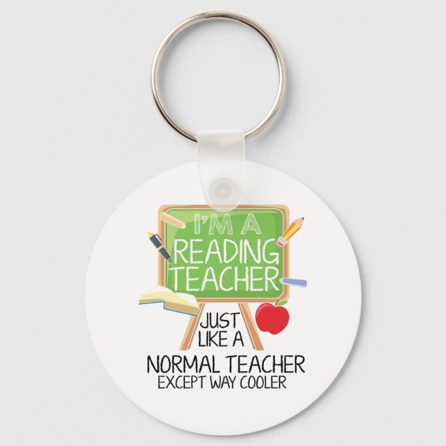 Reading Teacher  Key Ring (Front)