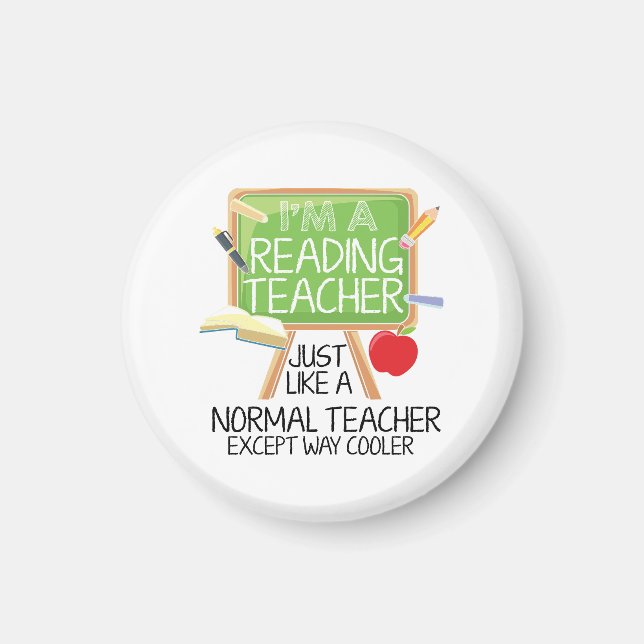 Reading Teacher  Magnet (Front)