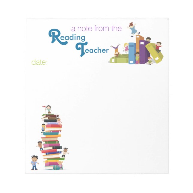 Reading Teacher Note Pad (Front)