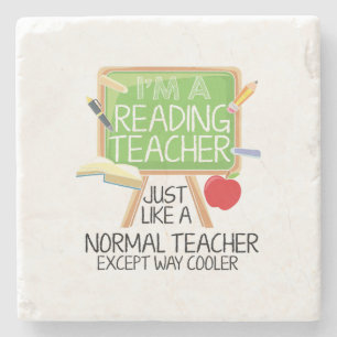Reading Teacher Stone Coaster