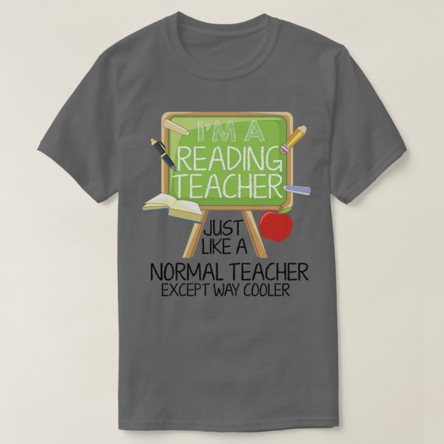 Reading Teacher T-Shirt (Design Front)