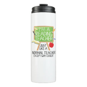 Reading Teacher Thermal Tumbler
