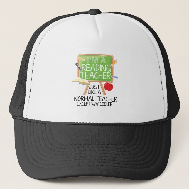 Reading Teacher Trucker Hat (Front)