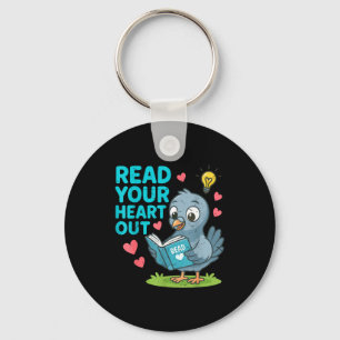 Reading Teacher Valentine Day Read Your Heart Out  Key Ring