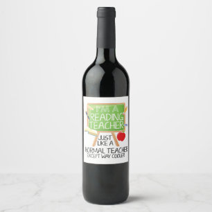 Reading Teacher Wine Label