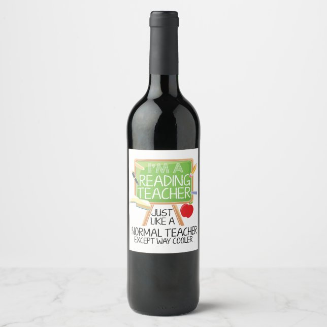 Reading Teacher  Wine Label (Front)