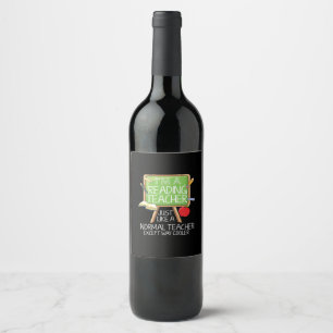Reading Teacher Wine Label