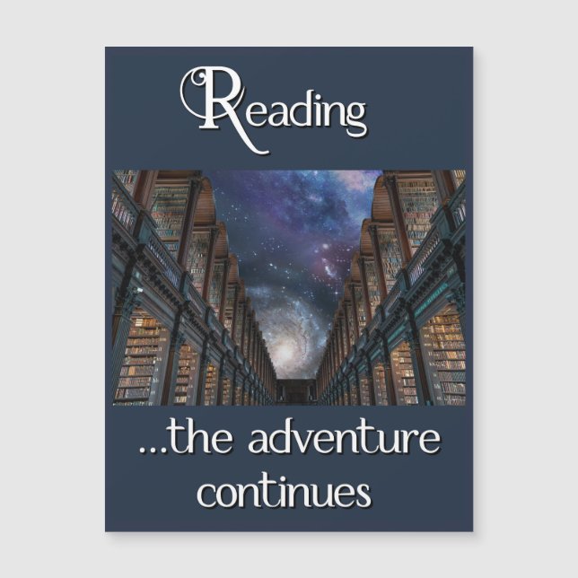 Reading, the adventure continues (Front)