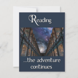 Reading, the adventure continues