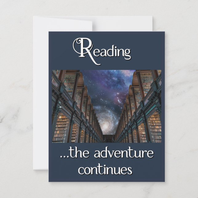 Reading, the adventure continues (Front)