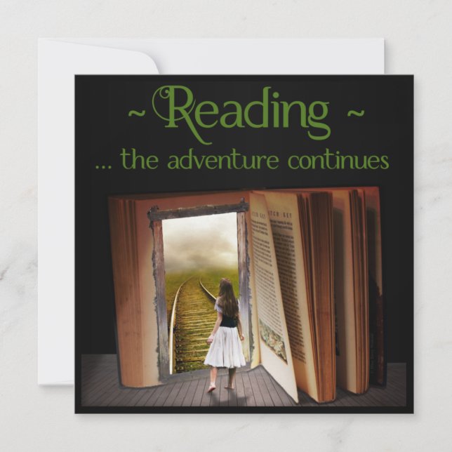 Reading, the adventure continues (Front)