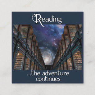 Reading, the adventure continues enclosure card