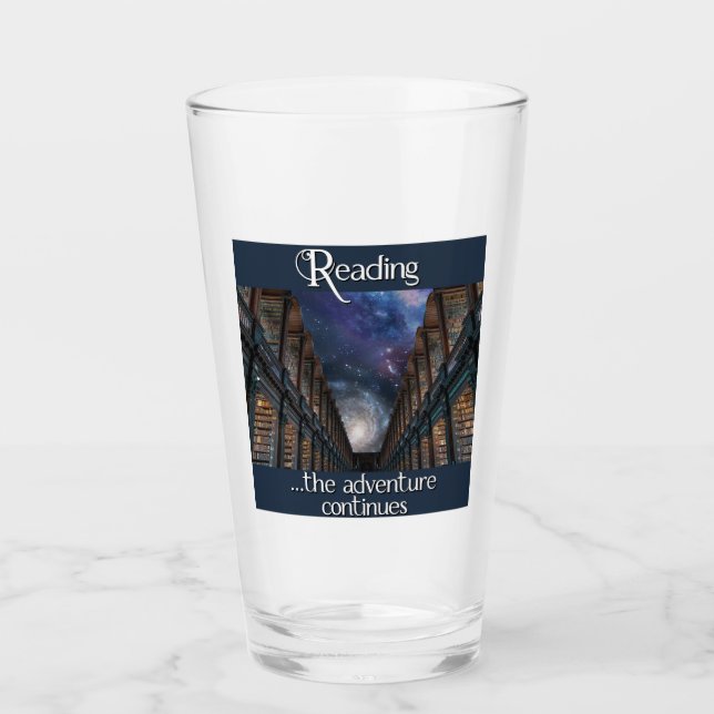 Reading, the adventure continues glass (Front)
