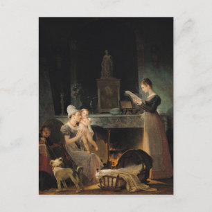 Reading the Letter Postcard