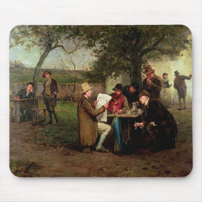 Reading the News Mouse Pad (Front)