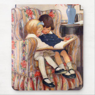 Reading Together Mouse Pad