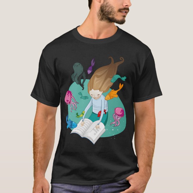Reading transports you. T-Shirt (Front)