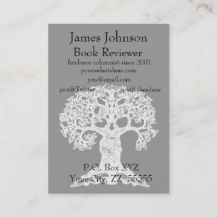 Reading Tree  Regular Business Card Chubbie
