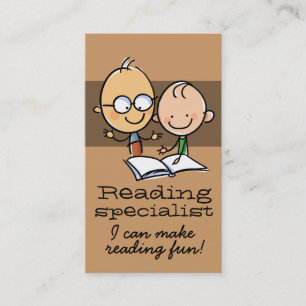 Reading Tutor Tutoring Teacher mathematics Business Card