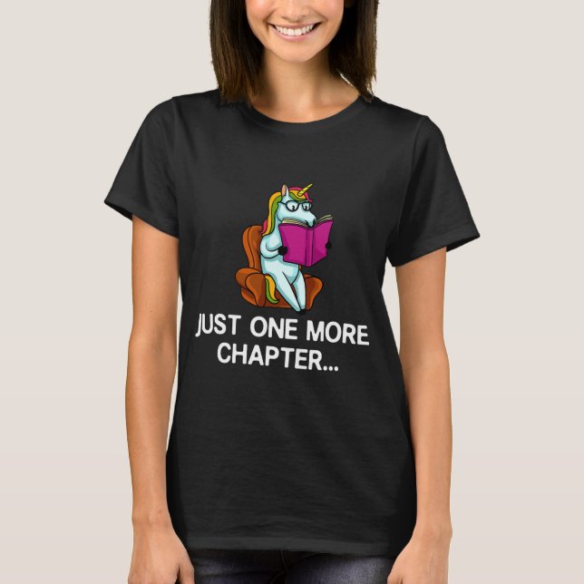 Reading Unicorn Gift Librarian Reader Book  T-Shirt (Front)