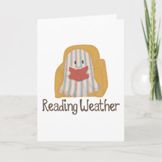 Reading Weather Greeting Card | Book Lover