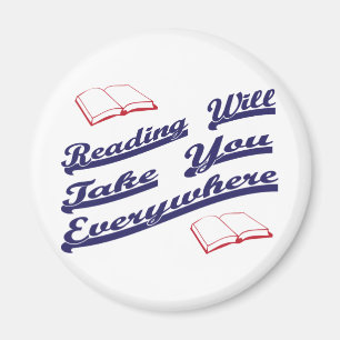 reading will take you everywhere magnet