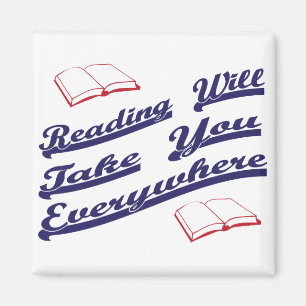 reading will take you everywhere magnet