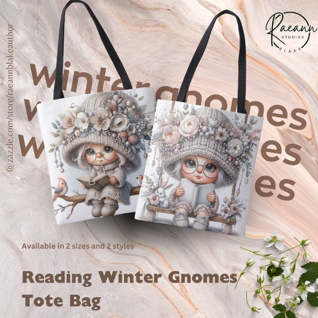 Reading Winter Gnomes Tote Bag (Creator Uploaded)