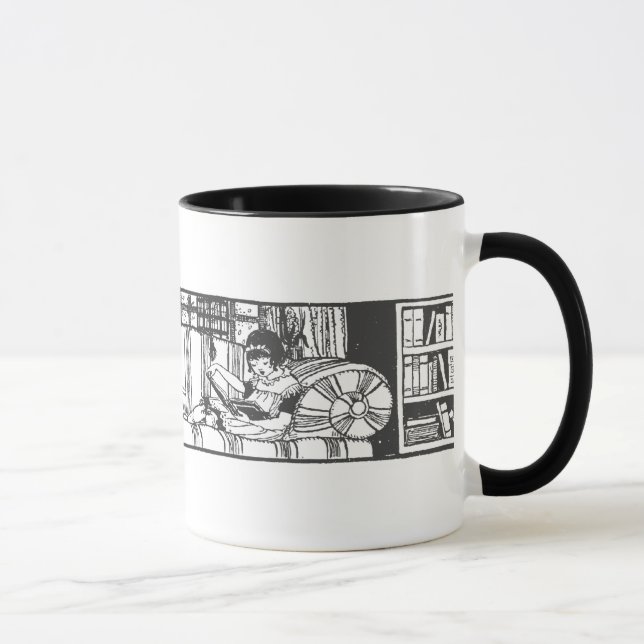 Reading with Dolly Mug (Right)