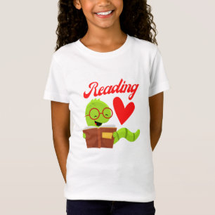Reading With Love - I Love Reading T-Shirt