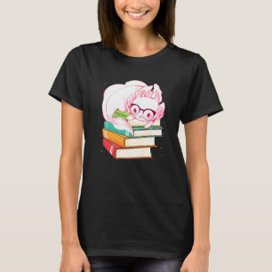 Readsolotl Read Book Axolotl Reading Fish Books Li T-Shirt