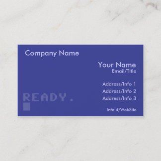 READY. BUSINESS CARD