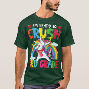 Ready Crush 3rd Grade Dabbing Unicorn Back To Scho T-Shirt