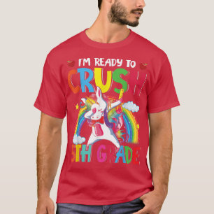 Ready Crush 5th Grade Dabbing Unicorn Back To Scho T-Shirt
