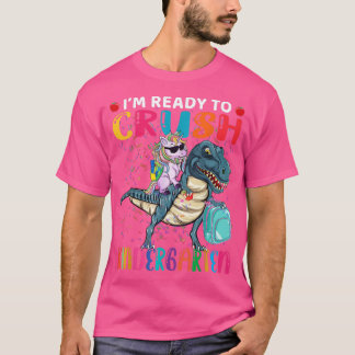 Ready Crush Kindergarten Cute Unicorn T Red Back T T-Shirt
