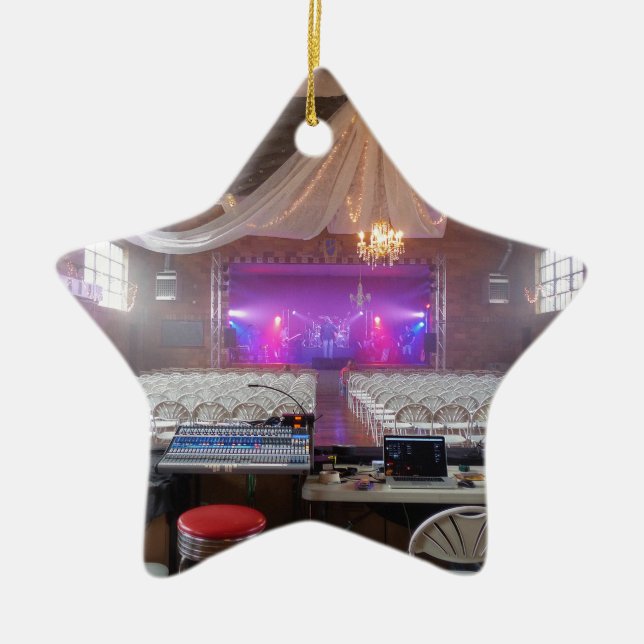 Ready for a Concert Ceramic Tree Decoration (Front)