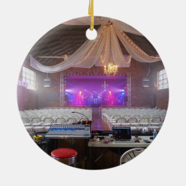 Ready for a Concert Ceramic Tree Decoration (Back)