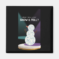 Ready for a Little Snow and tell Discoball Snowman