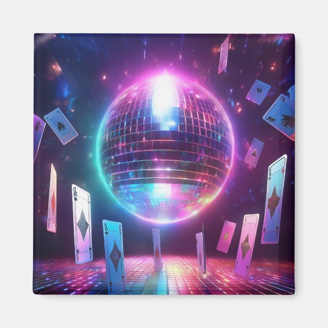 Ready For A Night Of Dancing And Gambling Magnet (Front)