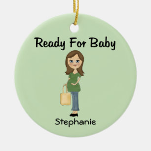Ready for Baby Personalised Ornament