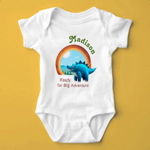 Ready for Big Adventure Custom Name Baby Bodysuit
