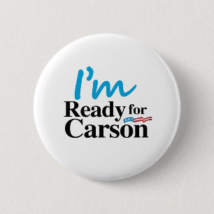 Ready for Carson 2016 6 Cm Round Badge