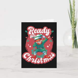 Ready For Christmas Elf Xmas Santa Claus Snow Adve Card