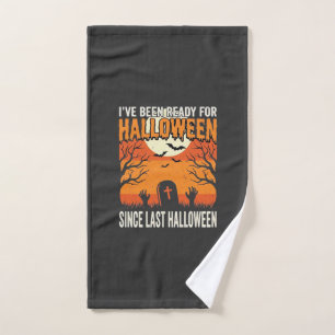 Ready For Halloween Graveyard Design_1 Hand Towel