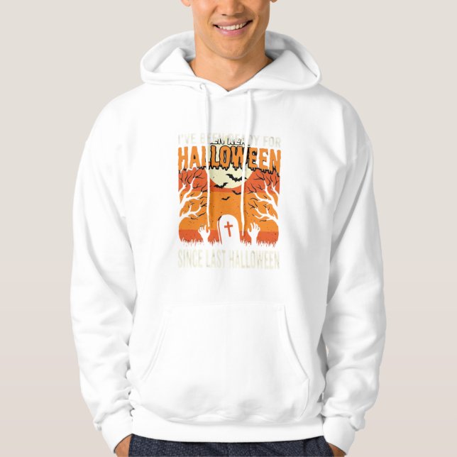 Ready For Halloween Graveyard Design_1 Hoodie (Front)