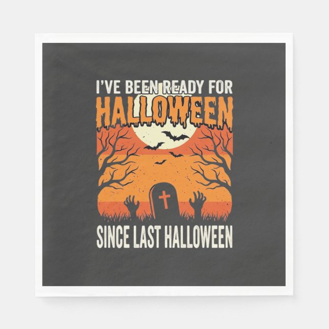 Ready For Halloween Graveyard Design_1 Napkin (Front)